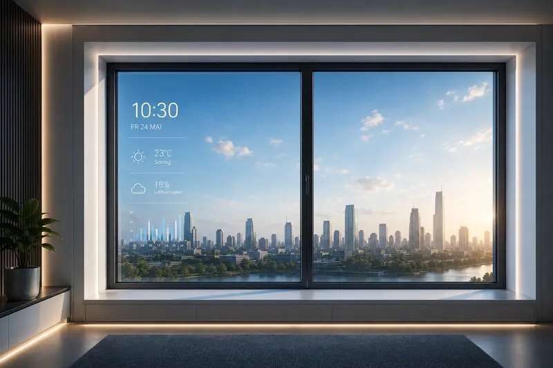 Illustration zum Windows 11 26H2 Update: ein Desktop-Bildschirm mit dem Windows-Logo, einer Update-Anzeige sowie Symbolen für Taskleiste, Startmenü und Suche.